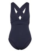 S.collective Cross Back Piece Uimapuku Uima-asut Navy Seafolly