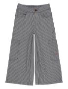 Striped Wide Pants W Pockets Bottoms Trousers Grey Copenhagen Colors