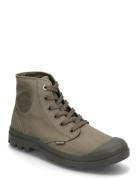 Mono Chrome Shoes Boots Ankle Boots Laced Boots Khaki Green Palladium