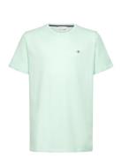 Shield Ss T-Shirt Tops T-shirts Short-sleeved Green GANT