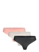 Thong 3Pk Stringit Alusvaatteet Black Calvin Klein
