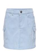 Kogibi Striped Cargo Skirt Pnt Mekko Hame Blue Kids Only