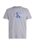 Ss Hero Monologo Tee 30S Tops T-shirts Short-sleeved Grey Calvin Klein...