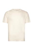 Linen Ss T-Shirt Tops T-shirts Short-sleeved Cream GANT