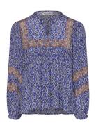 Teelll Blouse Ls Tops Blouses Long-sleeved Blue Lollys Laundry