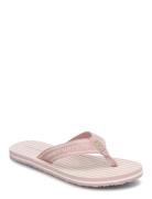 Th Stripes Beach Sandal Flipflopit Rantasandaalit Sandaalit Pink Tommy...