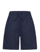 Cotton Linen Shorts Bottoms Shorts Navy GANT