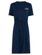 Hilfiger Tee Dress Polvipituinen Mekko Navy Tommy Hilfiger