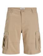 Jpstcole Jjjonnie Cargo Shorts Jnr Bottoms Shorts Beige Jack & J S