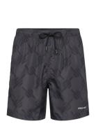 Dotted Monogram Swimshorts Uimashortsit Black Daily Paper