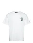 Michael Organic T-Shirt Tops T-shirts Short-sleeved White Clean Cut Co...