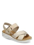 V0655-60 Korolliset Sandaalit Beige Rieker