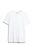 Raw Edge Slub T Shirt Tops T-shirts Short-sleeved White Superdry