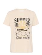 Kuvisz T-Shirt Tops T-shirts & Tops Short-sleeved Cream Saint Tropez