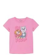 T-Shirt Ss Tops T-shirts Short-sleeved Pink Minymo
