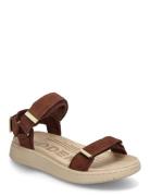 Line Suede Matalapohjaiset Sandaalit Brown WODEN