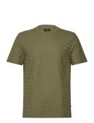 H-Thompson 80 Tops T-shirts Short-sleeved Khaki Green BOSS
