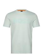 Thinking 1 Tops T-shirts Short-sleeved Blue BOSS