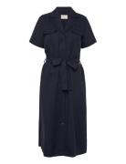 Reg Pocket Dress Polvipituinen Mekko Navy GANT