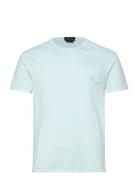 Custom Slim Mineral-Dyed Pocket T-Shirt Tops T-shirts Short-sleeved Bl...