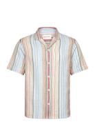 Short-Sleeved Cuban Shirt Tops T-shirts Short-sleeved Multi/patterned ...