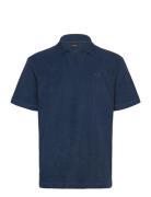 Pe_Doubletowel Tops Polos Short-sleeved Navy BOSS