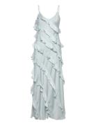 Jiselle Frill Dress Maksimekko Juhlamekko Blue Twist & Tango