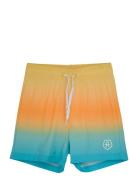 Swim Shorts, Aop & Magic Uimashortsit Orange Color Kids
