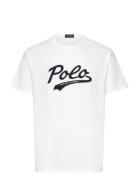 Classic Fit Logo Jersey T-Shirt Tops T-shirts Short-sleeved White Polo...