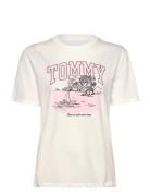 Tjw Rlx Tonal Tropics Tee Tops T-shirts & Tops Short-sleeved White Tom...