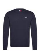 Tjm Slim Ess Light Sweater Ext Tops Knitwear Round Necks Navy Tommy Je...