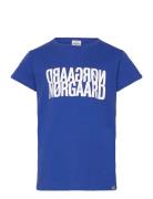 Single Organic Tuvina Tee Tops T-shirts Short-sleeved Blue Mads Nørgaa...