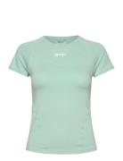 Soft Basic Short Sleeve Sport T-shirts & Tops Short-sleeved Blue Aim´n