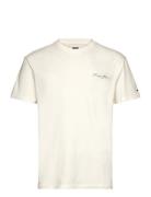Tjm Reg Sig Sailing Ss Tee Ext Tops T-shirts Short-sleeved White Tommy...