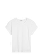 T-Shirts Short Sleeve Tops T-shirts & Tops Short-sleeved White Marc O'...