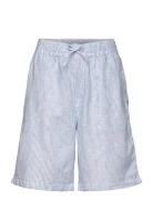 Shorts Linen Blend Bottoms Shorts Blue Lindex
