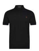 The Fred Perry Shirt Tops Polos Short-sleeved Black Fred Perry