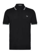 Twin Tipped Fp Shirt Tops Polos Short-sleeved Black Fred Perry