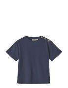 Kenna T-Shirt Tops T-shirts Short-sleeved Navy Fliink