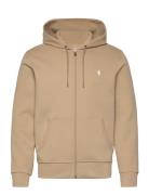 Double-Knit Full-Zip Hoodie Tops Sweat-shirts & Hoodies Hoodies Beige ...