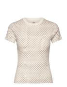 Essential Hm Ss Tee Chiara Geo Tops T-shirts & Tops Short-sleeved Crea...