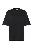 Basic Over D Tee Tops T-shirts & Tops Short-sleeved Black Gina Tricot