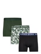 Cotton Stretch Boxer 3P Bokserit Green Björn Borg