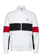 Double-Knit Track Jacket Tops Sweat-shirts & Hoodies Sweat-shirts Whit...
