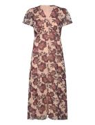 Elyse S/S Tea Dress Polvipituinen Mekko Pink French Connection