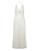 Aradia Sequin Halter Dress Polvipituinen Mekko White Bardot