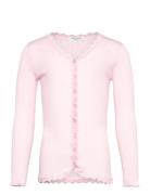 Rkbalta Ls Regular Lace Cardigan Tops T-shirts Long-sleeved T-shirts P...