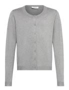 Rkdenise Ls Cardigan Tops Knitwear Cardigans Grey Rosemunde Kids