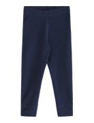 Leggings Wool Baby Solid Bottoms Leggings Navy Lindex