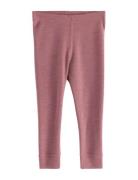Leggings Wool Baby Solid Bottoms Leggings Pink Lindex